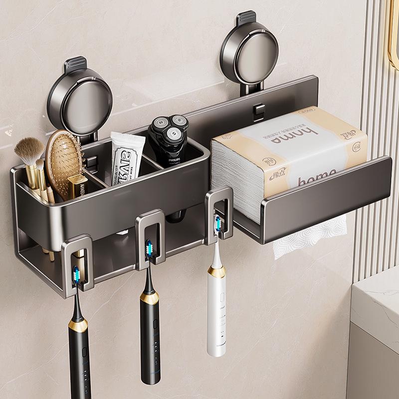 Настенная коробка для салфеток и держатель для электрической зубной щетки