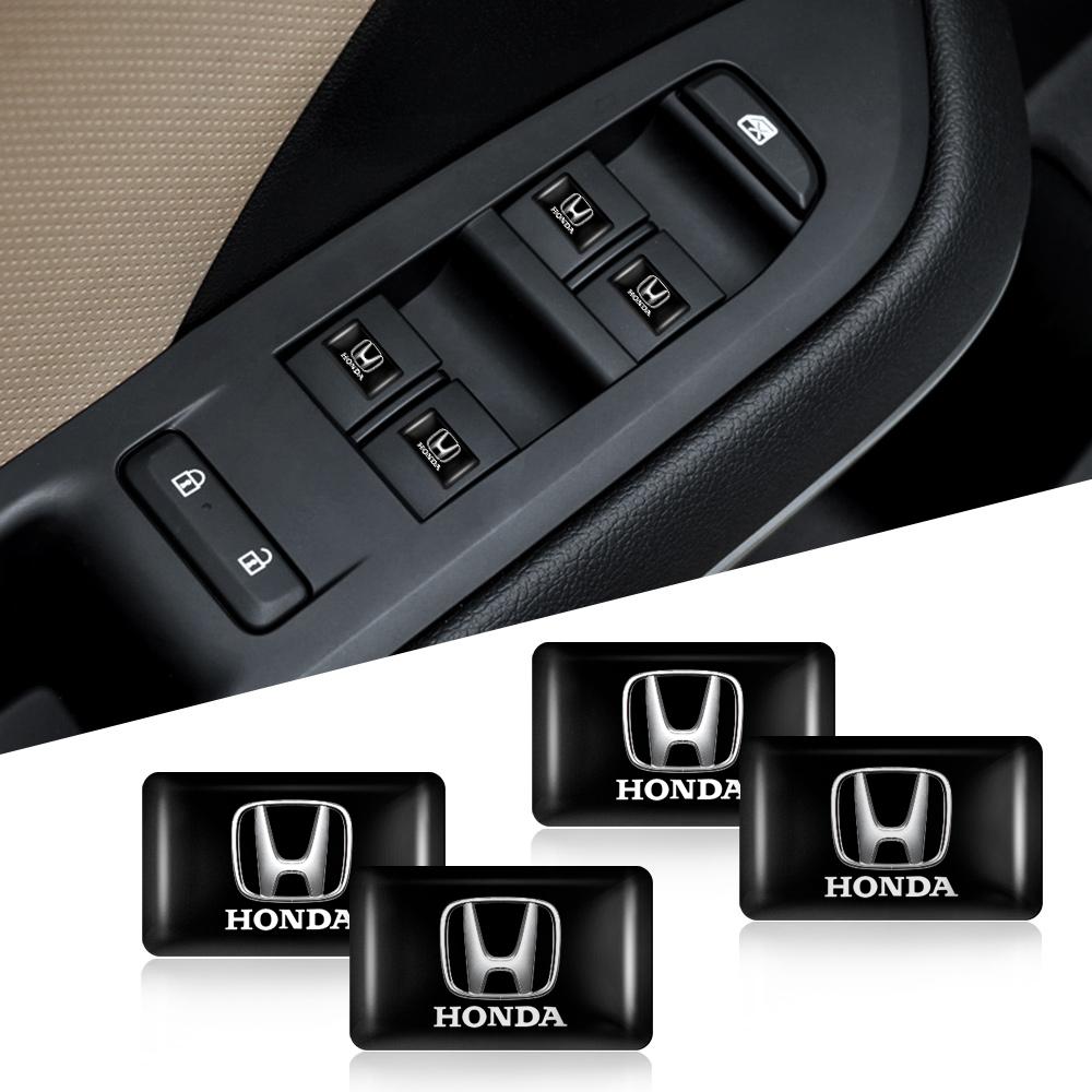 10Pcs Car Interior Accessories Door And Window Lifting Button Stickers For Honda Civci FIT CRV Accord Jazz HRV Dio Stepwgn CRXRZ7