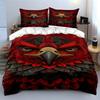 Red eagle face design. Bedding sets Duvet cover sets Duvet covers Pillowcases(1*Duvet Cover 2*Pillowcases without duvet insert)