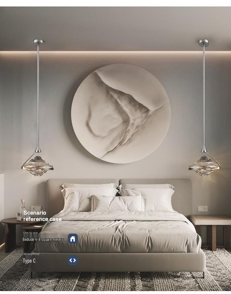 Minimalist Italian Glass Pendant Light for Home and Bars