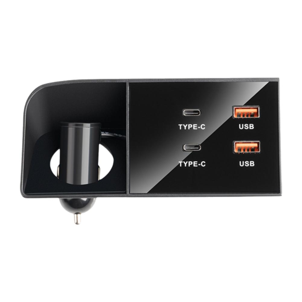 Car Fast Charger For Tank300 90w Usb Shunt Hub Typec Splitter With Cigarette Lighter Adapter Typec Usb Charging Auto Charge P6j6