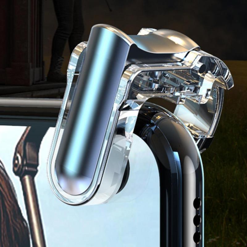 1 пара металлических игровых контроллеров Gt01 с внутренним слотом для компактного мобильного телефона, игровой триггер-джойстик