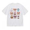 Women's Comfy Slight Stretch Classic T-Shirt Little Doctor Rabbit Girl Print Tee