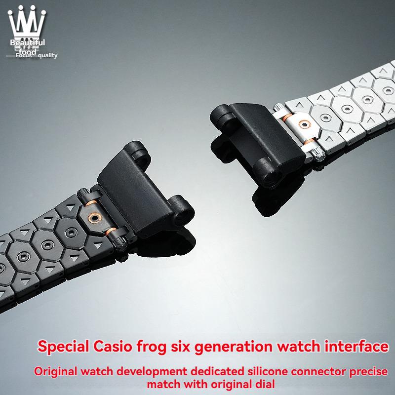 Модифицированный ремешок из нержавеющей стали GWF-D1000 для Casio Frogman шестого поколения 3445 GWF-D1000 Металлическая цепочка для часов из нержавеющей стали