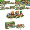 Игрушка-конструктор высокой сложности, совместимая с Lego Minecraft Village Boy Puzzle Assembly