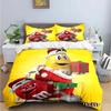 Cartoon M&M Duvet Cover Pillowcase Chocolate Bedding Set Adult Boy Girl Bedroom Decoration Children Single Double Large Size