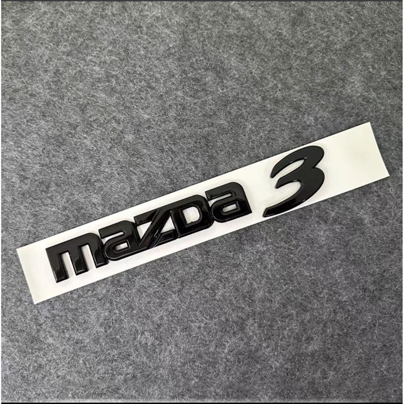 Changan Mazda Car Logo: MAZDA3/6 Black English Letters & Numbers for Trunk Tail Box Modification