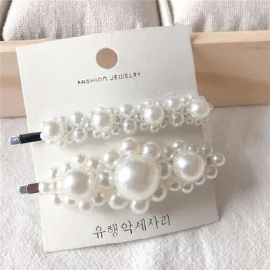 5 Pieces Pearl Hairpin Women's Fashion Soft Pearl Hairpin Hair Stick Girl Hair Clip Hair Clip Set Hair Accessories Jewellery