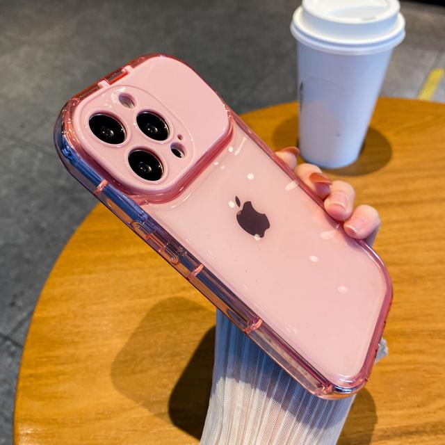 Зеркало для макияжа, защитный чехол для камеры, чехол для телефона Iphone 14 Plus 11 12 13 Pro Max Xs Xr ярких цветов, силиконовый прозрачный чехол