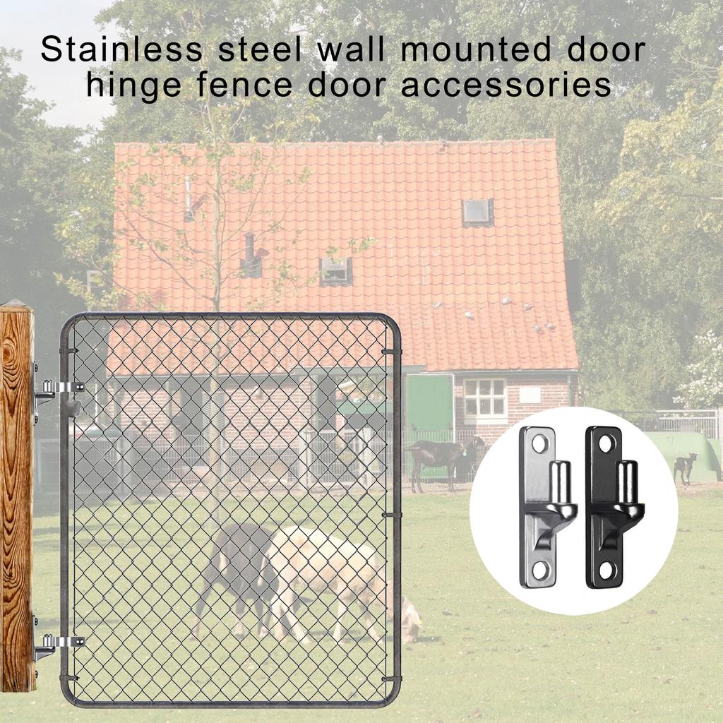 1/2/4 шт. Настенные петли для ворот, Портативные настенные петли для уличных ворот из сетки-рабицы с петлевым пальцем 5/8 дюйма