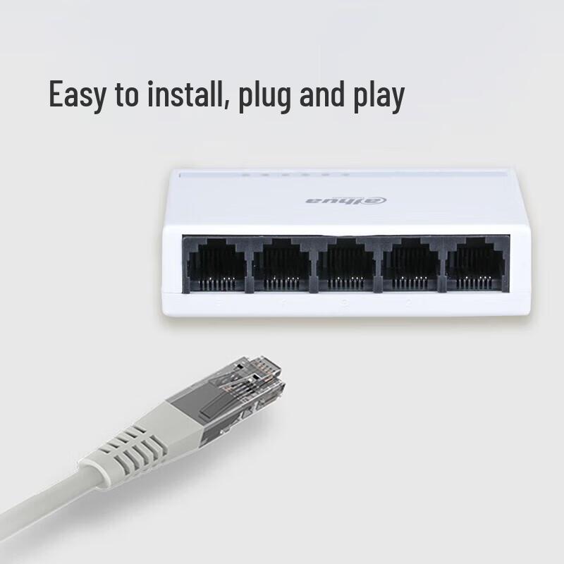 Dahua 5-Port Fast Ethernet Surveillance Network Switch CN plug (adapter included)