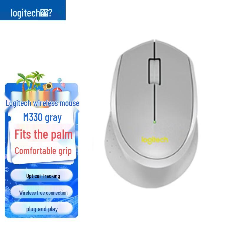 Logitech Бесшумная беспроводная мышь M330