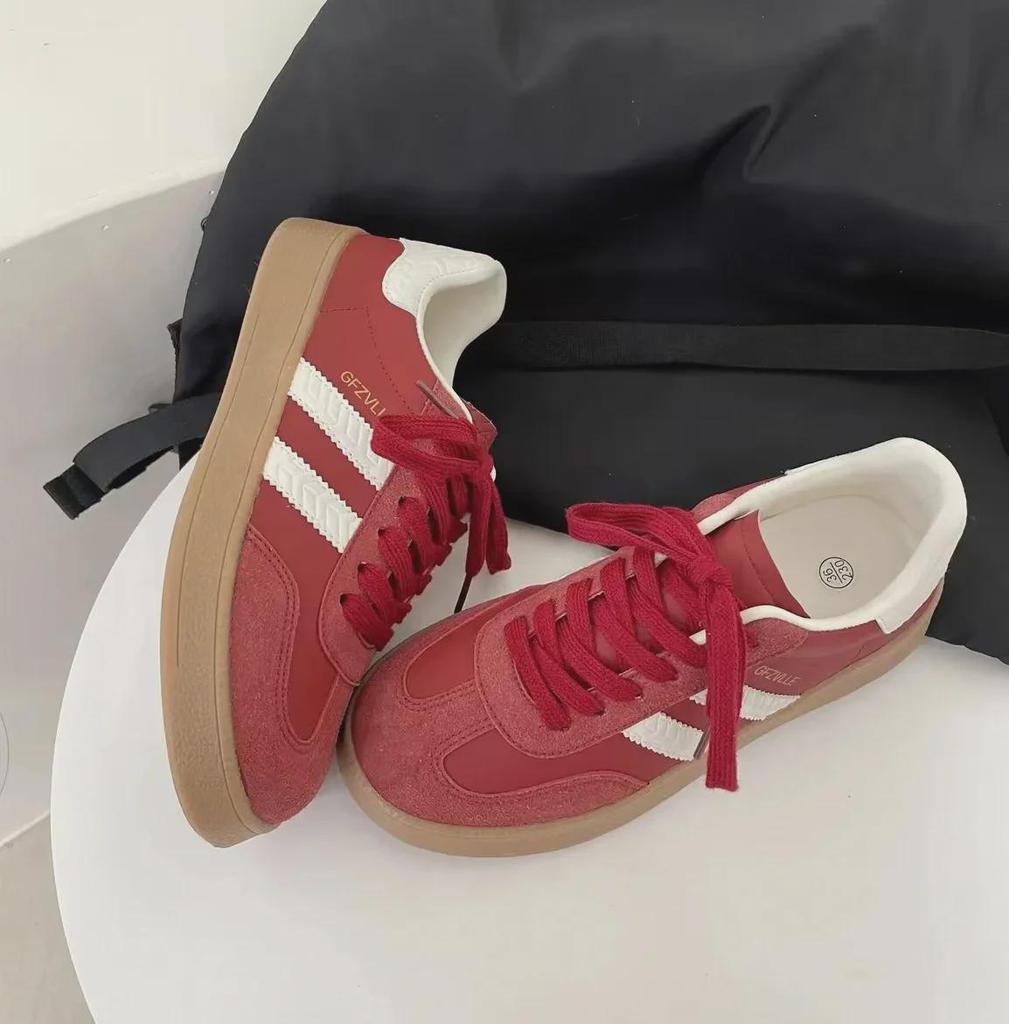 Женская повседневная обувь Dexun на плоской подошве весна/лето 2024 года в ретро-стиле Гонконга с низким верхом и водонепроницаемыми кроссовками Mango Head