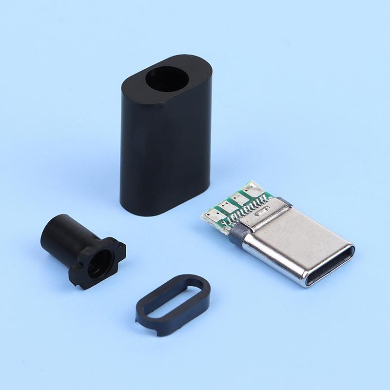 2Set Type-C Mirco Usb 3.1 High Current Fast Charging Connector Male Plug Diy Repair Accessories