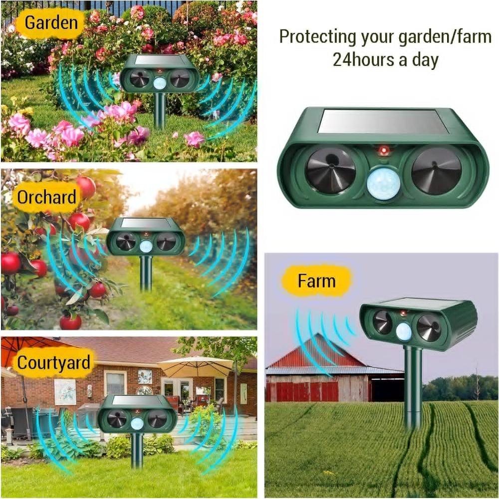 Solar Dog Cat Deterrent Waterproof Pest Repeller New Infrared Cat Repeller Outdoor