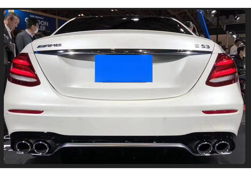 Задний диффузор в стиле E53 для Mercedes-Benz E-Class W213, выхлопная труба
