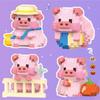 Micro-particle Assembly Building Blocks Cute Pig Cartoon Doll Building Blocks Toy Children's Educational Assembly Gift