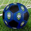 Brazil National Team CBF Size 5 Soccer Ball, Machine-Stitched PVC, Durable & High Bounce, All Ages Fit, fan merchandise, matches & outdoor use.