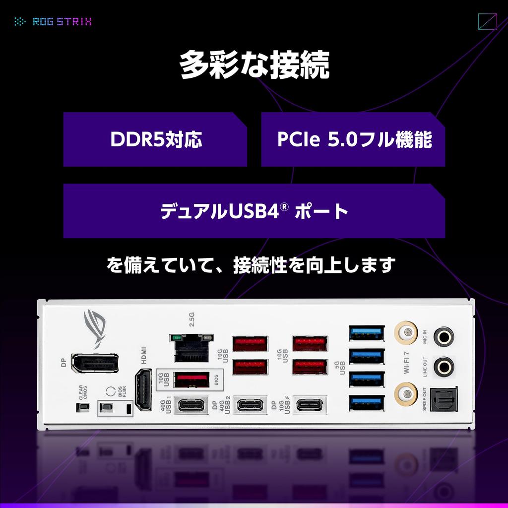 Материнская плата ASUS AMD AM5 AMD X870 ATX совместима с 9000 7000 STRIX GAMING WIFI отечественный авторизованный дистрибьютор продукции Ryzen™ &8000 & Series/ROG