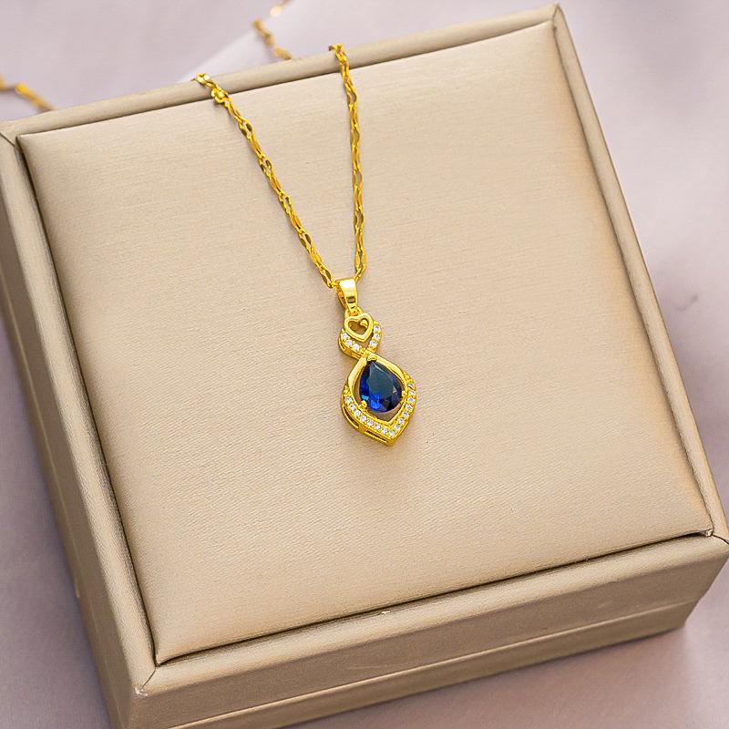 Love Water Drop Necklace Pendant