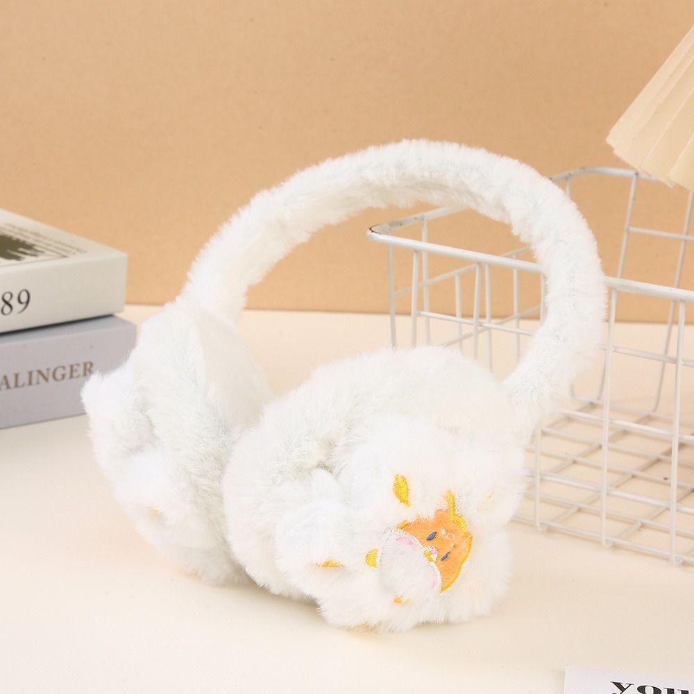 Skin-Friendly Faux Rabbit Fur Ear Warmers Windproof Plush Ear Muffs For Girls Boys Student