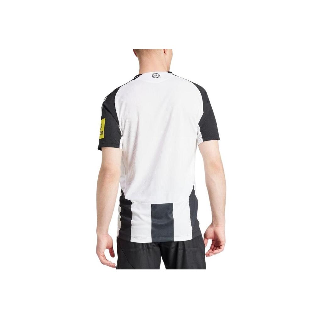 Adidas Newcastle United 24/25 Home Comfortable Letter Short Sleeve Football Shirt Men Tops Black JJ4466