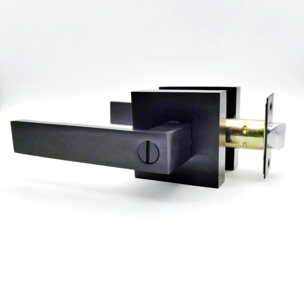 Двери с правой стороны Сверхпрочная конфиденциальность Дверная ручка для ванной комнаты Дверные ручки Дверная ручка Замок с рычагом