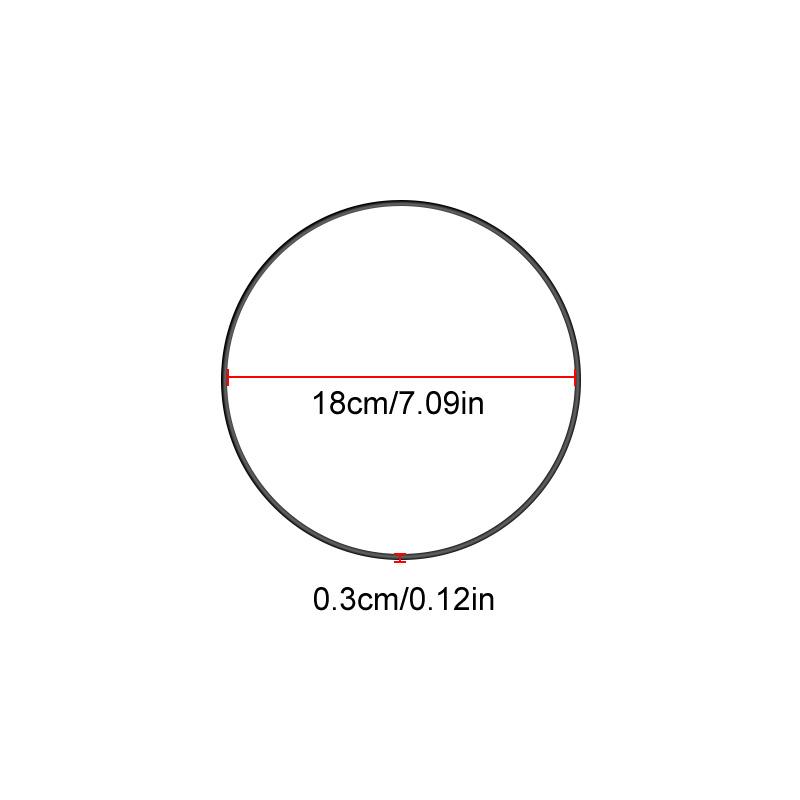 1PC Iron Hoops DIY Craft Metal Ring Black Wedding Wreath Handmade Iron Flower Rings Gold Party Decoration