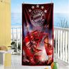 Doctor46 Personalized Text Beach Towel Super Soft Microfiber Quickdry Fabric