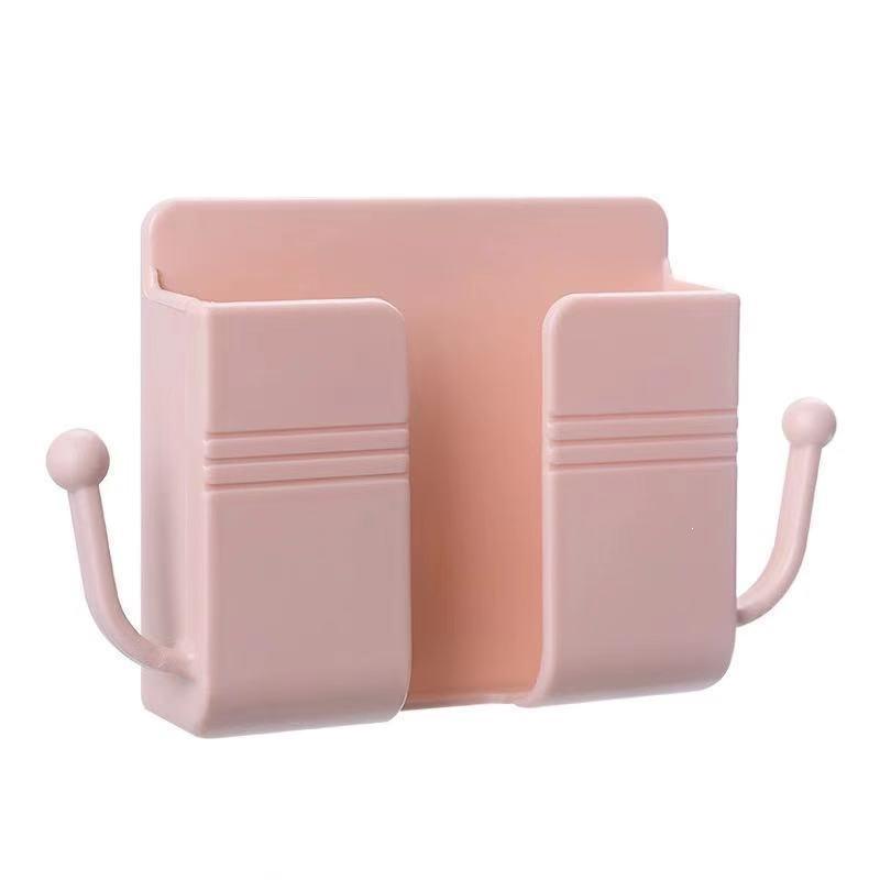 Wall Mount Storage Box for Phone, Remote Control, and Charger