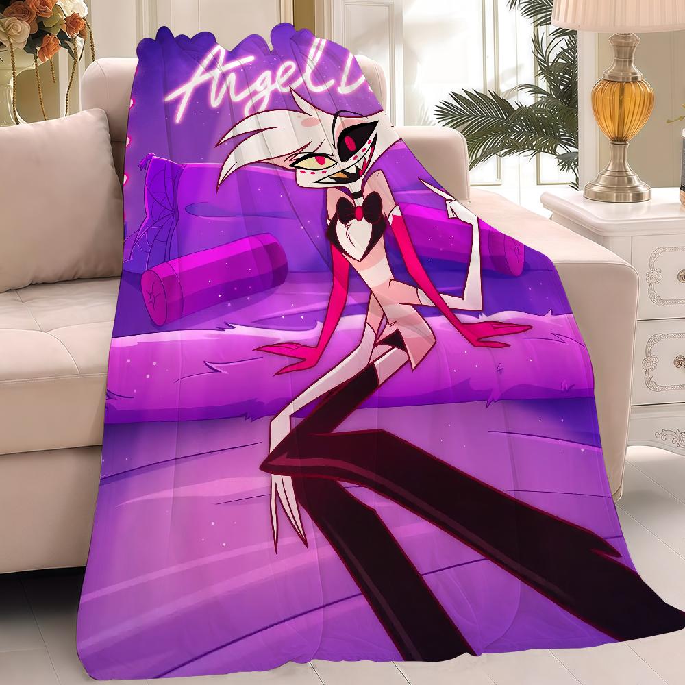 Аниме H-hazbin H-отель Энджел Даст Одеяло Теплое И Мягкое Подходит Для Спальни Гостиной Дивана Кровати Офиса Путешествий Кемпинга