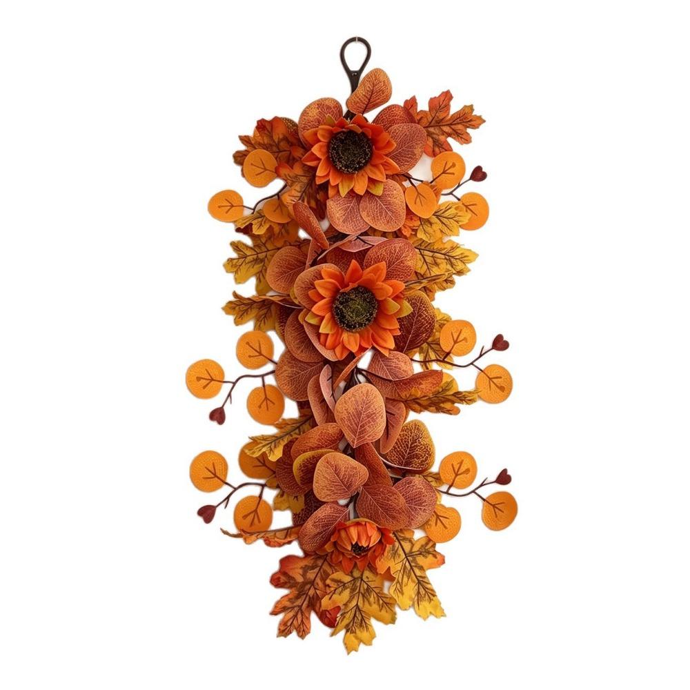 Hanging Ornament Wall Hanging Garland Yellow Simulatied Sunflower Wall Hanging  Home Decoration