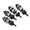 RC Front Rear Shocks Absorber Aluminum Alloy High Elastic Spring RC Shock Absorption Part for ARRMA 1 7 Black