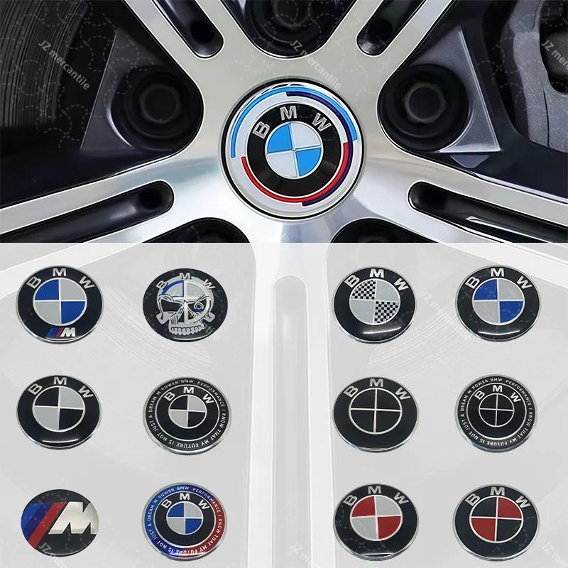 4pcs-60mm automobile wheel hub sticker logo rim cover badge For BMW X1 X3 X5 X6 Z4 M2 M3 M4 modified hub center sticker gsrm90