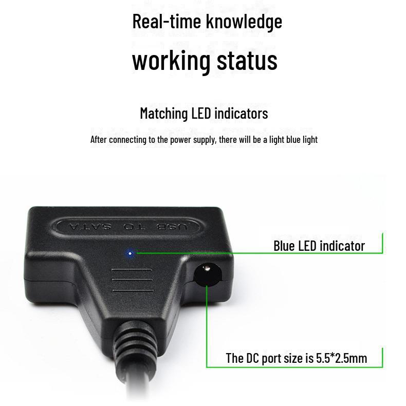 Кабель-адаптер USB 3.0 - SATA для 2,5/3,5-дюймовых HDD/SSD