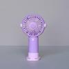 Rechargeable Handheld Cartoon Mini Fan with Base - Portable, Creative, Desktop-Friendly
