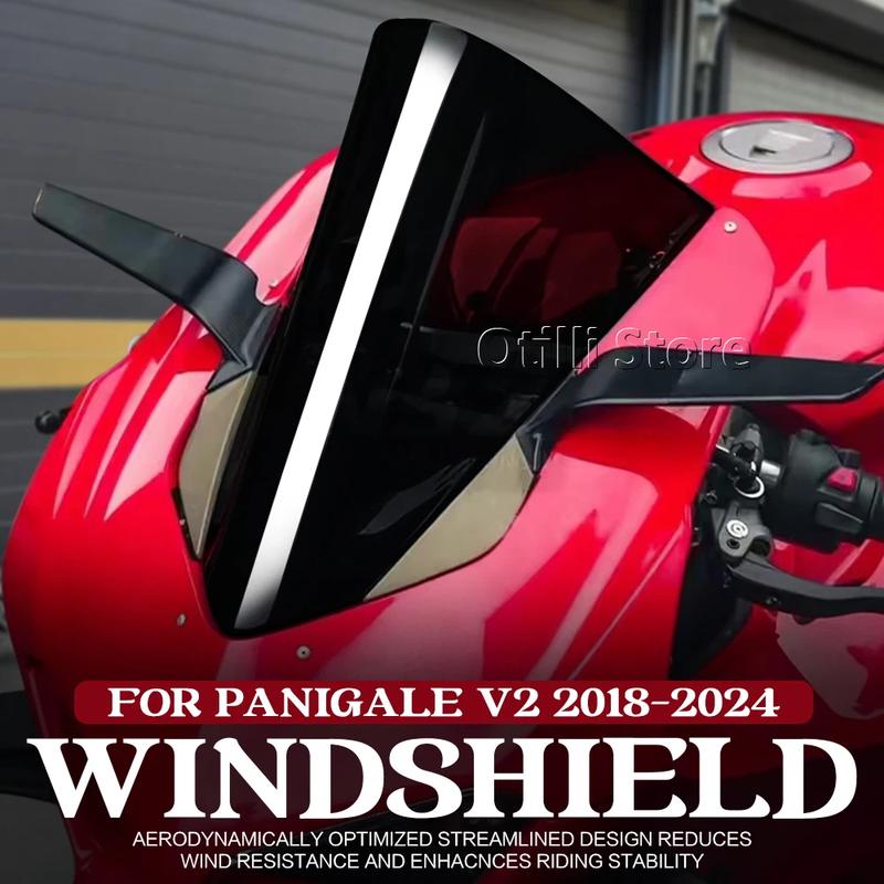 Для DUCATI PANIGALE Panigale V4 S V4S 2020 2021 2022 2023 2024 Ветровое стекло Ветрозащитный экран Гонки Двойной пузырь