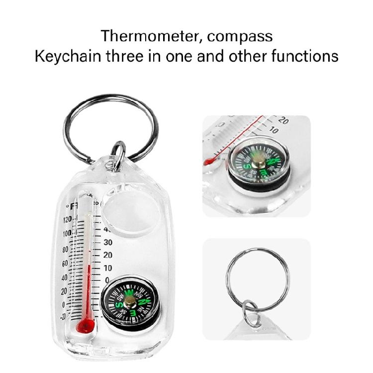 Маленькие компасы Термометры Брелок Подвеска Карманный брелок Компас для Кемпинга Туризма Бэкпэкинга Выживания на Открытом воздухе