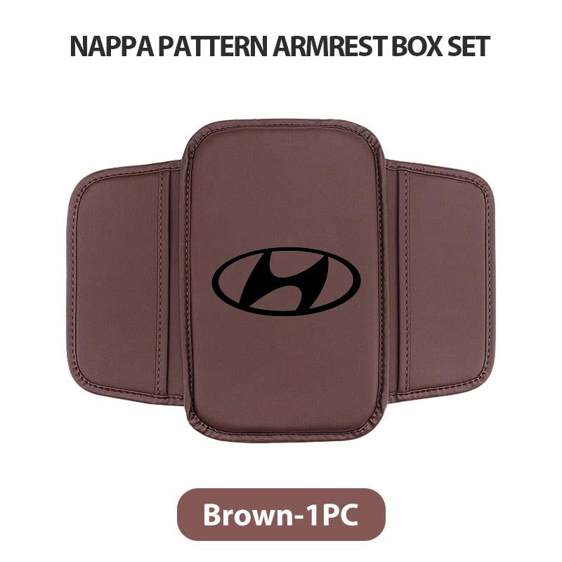 Leather Car Armrest Mat Center Console Armrests Storage Box Pad Protection Cushion For Hyundai i10 i20 i30 i40 ix20 ix35 ix55 R7