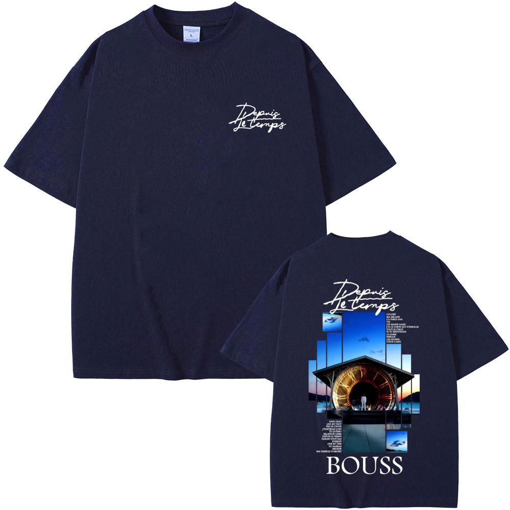 Rapper Bouss Et Si Jechoue Album Graphic Tshirt Men Women Hip Hop Fashion Pop Music Tshirt Male Casual Cotton Vintage T Shirts