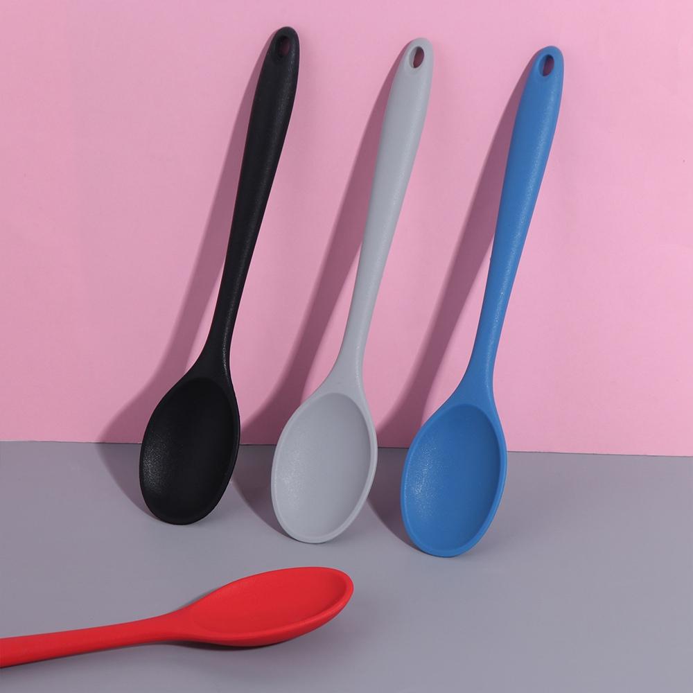 Soft Ice Cream Silicone Yogurt Dessert Soup Spoon Kitchen Tool Stirring Spoon Cooking Spoon