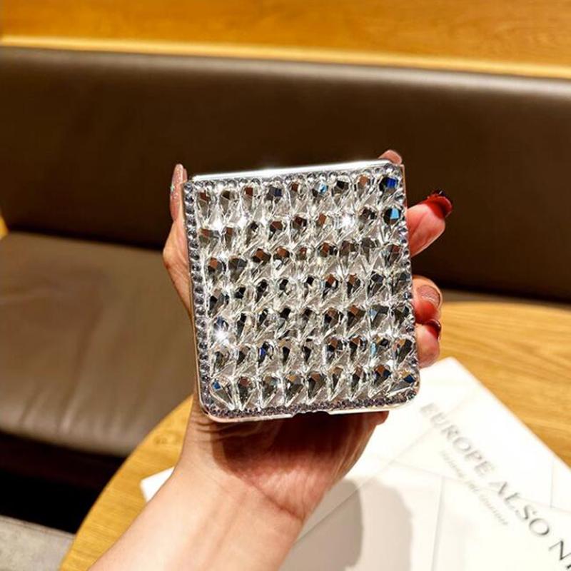 Luxury Bling Rhinestone Case For Samsung Z Flip 5 Z Flip 4 Z Fold 5 4S23 S22 Ultra S21 A14 A24 A34 A54 A13 A23 A33 A53 DIY Diamond Hard PC Back Cover