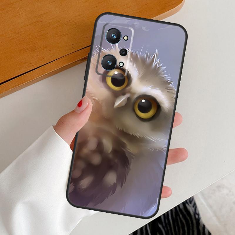 Акварельная сова Животное Для Realme GT7 GT6 15 Pro 10 11 12 13 14 Pro Plus C65 C63 C61 C55 C51 C53 C35 C75 C67 Чехол