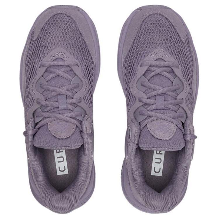 Under Armour Баскетбольные кроссовки Curry Splash 24 с низким верхом, нескользящие, износостойкие, унисекс, серые/фиолетовые, 3028193-550