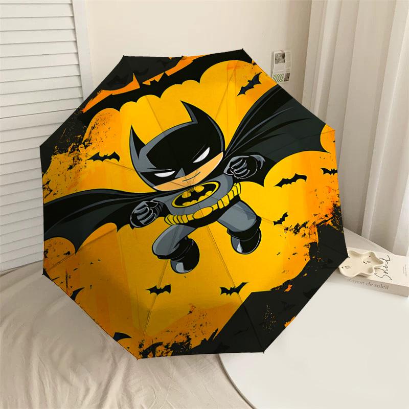 1PC Warner Batman Halloween Automatic Open/Close Umbrella with Windproof, 9-Rib Sturdy Canopy, Durable Ribs1226A