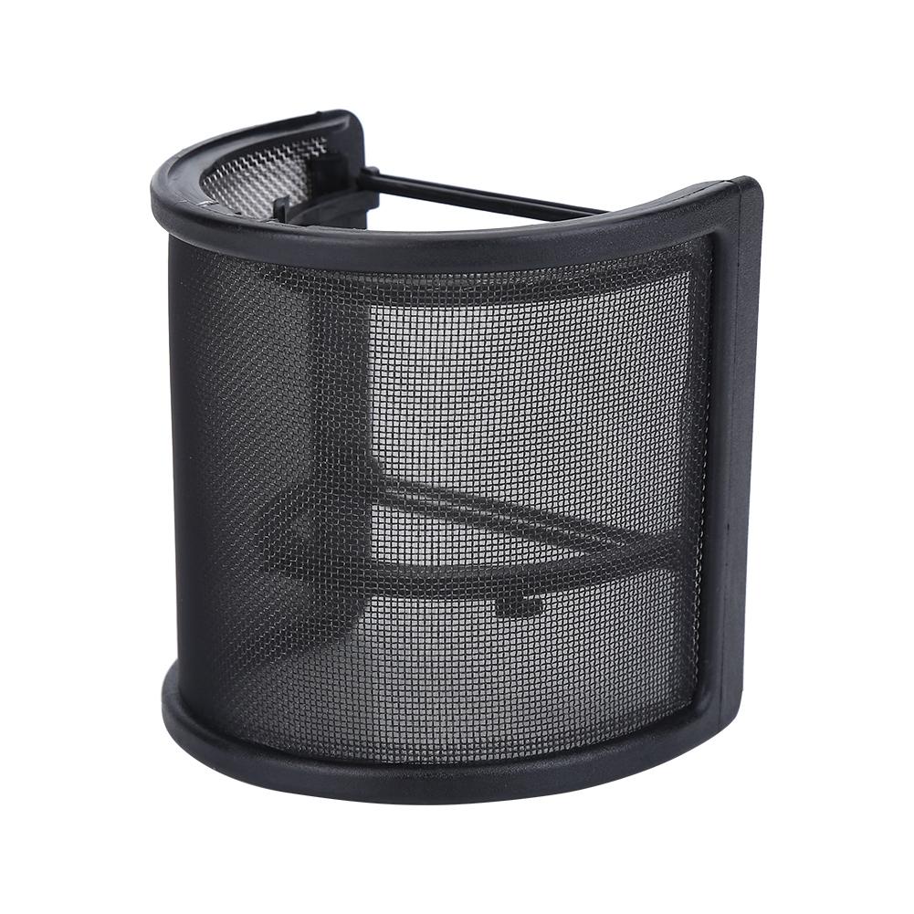 Микрофонный поп-фильтр U-образная ветрозащитная маска металлическая сетка микрофонный ветрозащитный экран для студии