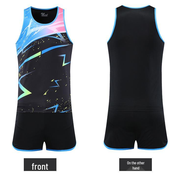 Тренировочный костюм для легкой атлетики для мужчин и женщин: Спортивная одежда для спринта и марафона с шортами для уроков физкультуры в начальной школе