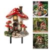 PVC Forest Mushroom Garden Stakes Cottage Yard Sign Lawn Ornaments For Patios Balcony Decoration Adds Charm To Any Space