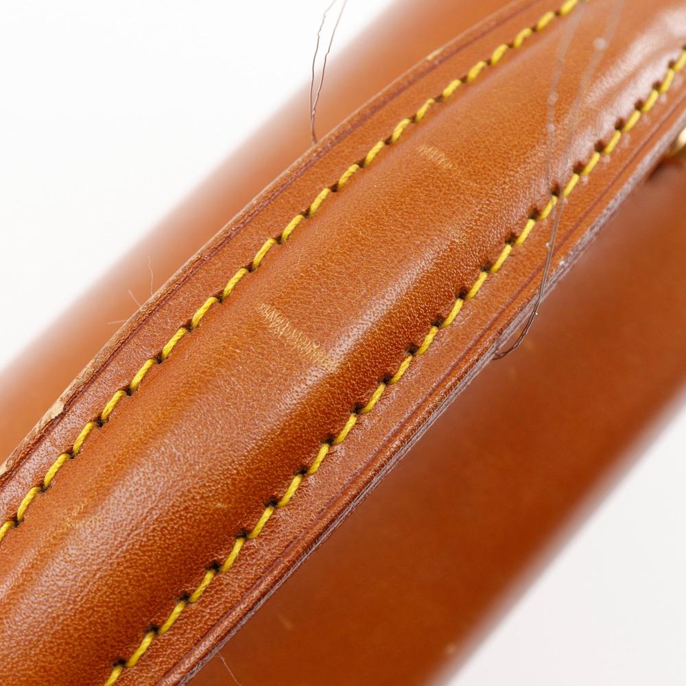 LOUIS VUITTON Selbit Business bag Nume leather vintage Camel Nomad mens Used