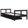VidaXL Bed Frames for Children with Drawers, Single Bed with Headboard and Footboard, Bedroom Furniture, Scandinavian, 834407